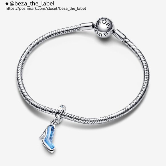 Pandora Disney Cinderella's Glass Slipper Dangle Charm - Picture 3 of 6